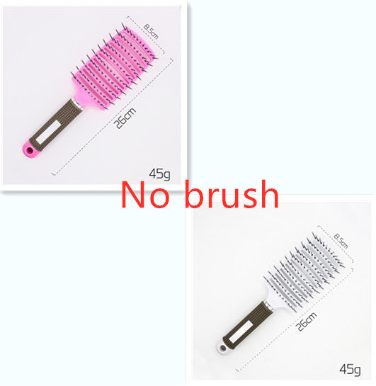 Women Detangler Hair Brush Bristle Nylon Scalp Massage