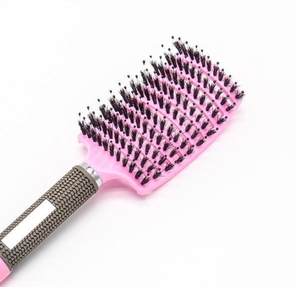 Women Detangler Hair Brush Bristle Nylon Scalp Massage