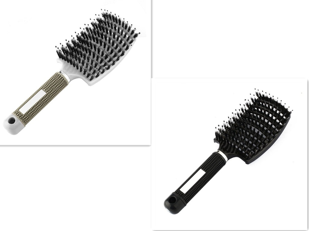 Women Detangler Hair Brush Bristle Nylon Scalp Massage