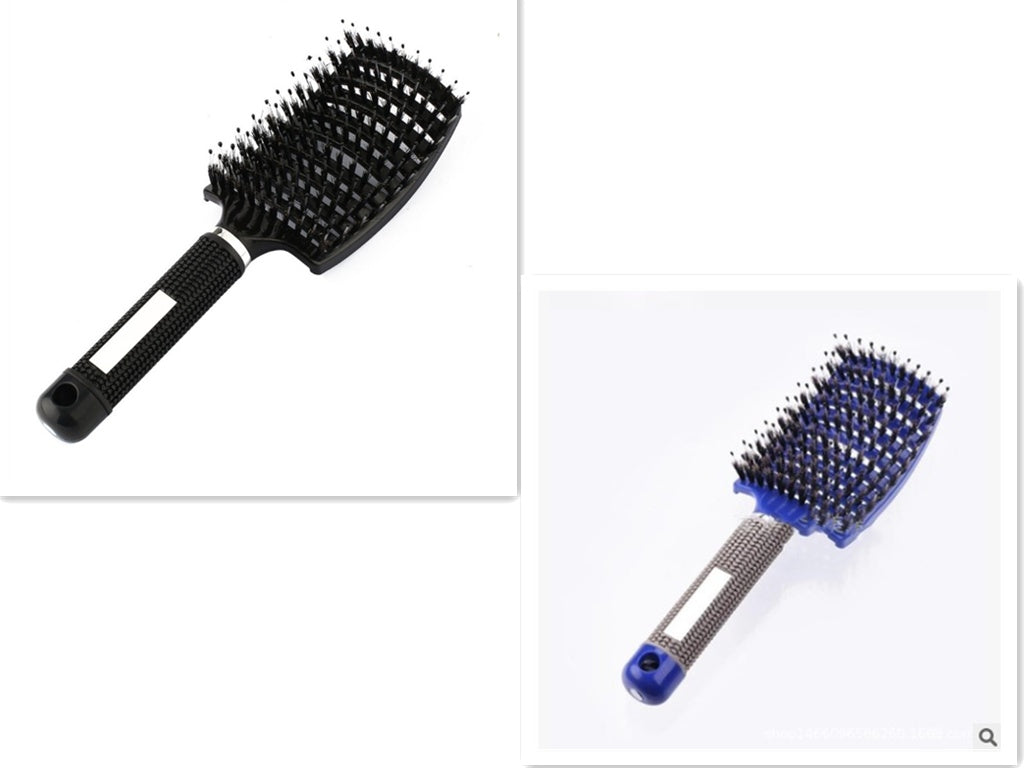 Women Detangler Hair Brush Bristle Nylon Scalp Massage