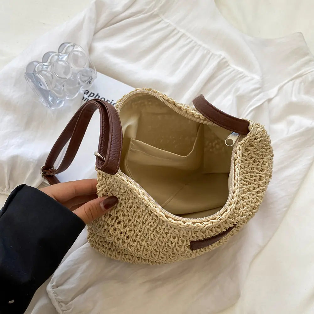 Niche Design Vacation Straw Tote Bag Weselleverythingnow