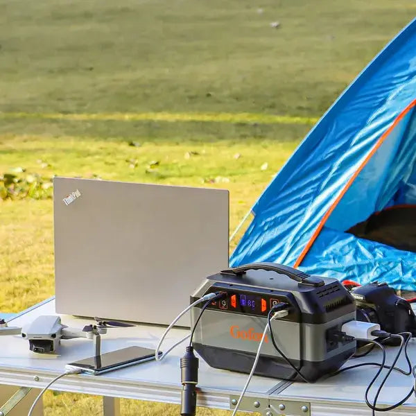 GOFORT 330W Portable Power Station;  299Wh Solar Generator Backup Power Compatible With 100W 18V Portable Solar Panel;  Foldable Solar Charger With USB;  18V DC;  QC 3.0 Output Weselleverythingnow