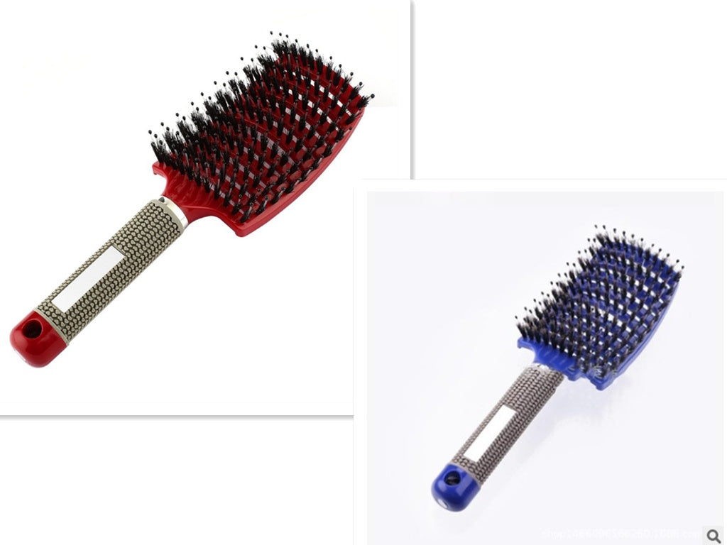 Women Detangler Hair Brush Bristle Nylon Scalp Massage