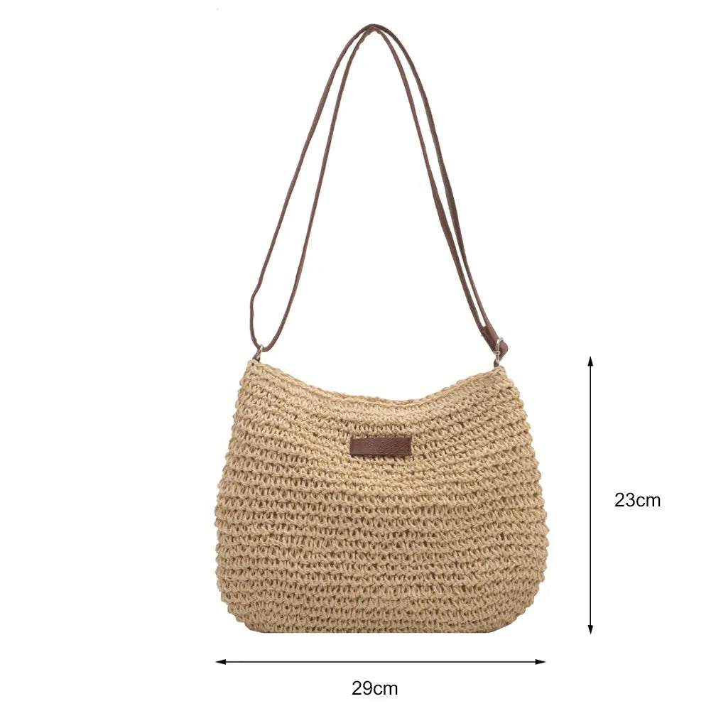 Niche Design Vacation Straw Tote Bag Weselleverythingnow