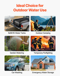 Water Storage Bladder, 264.2 Gal Collapsible Water Storage Bag, Wear-Resistant 1000D PVC Soft Waters Bag, Leakproof Camping Tank Containers For Garden Irrigation RV Emergency Use, Black