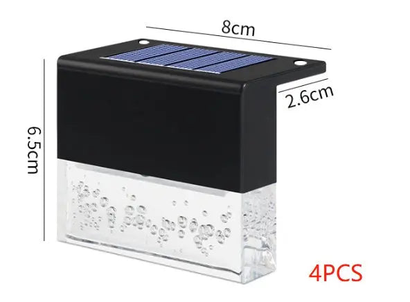Waterproof New RGB LED Solar Light Step Fence Light Weselleverythingnow
