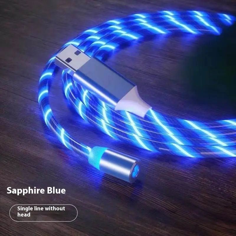Magnetic Charging Cable Streamer Fast Charging Cable Lighting Micro USB Cable LED Magnet Charger Type-C Cable Weselleverythingnow