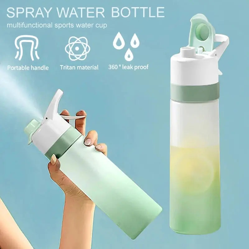 Spray Water Bottle For Girls Outdoor Sport Fitness Water Cup Large Capacity Spray Bottle Drinkware Travel Bottles Kitchen Gadgets Weselleverythingnow