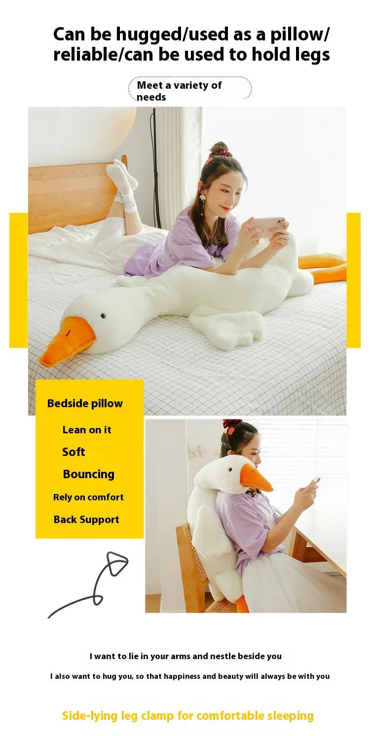 Cute Big White Geese Pillow Plush Toy Weselleverythingnow