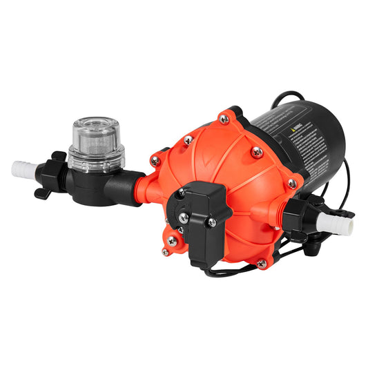 Water Pressure Pump, 110V AC 5 GPM, 5-Chamber On Demand Electric Diaphragm Water Transfer Pump, 60 PSI Max Pressure, Automatic Pressure Switch, For Home Kitchen Garden Irrigation Car Washing