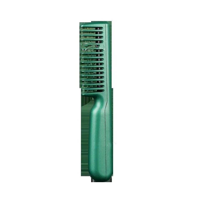 2 In 1 Wireless Straight Hair Comb Portable USB Charging Negative -Ion Smoothing Straightener Curling Comb Hair Brush Weselleverythingnow