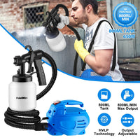 800ML Paint Spray Painter For Spring 650W Paint Sprayer Machine 800ML Per Min Output Oil Primer Water Sprayer With 3 Spraying Patterns Motor Strap Detachable Container Home Garden Decoration Weselleverythingnow