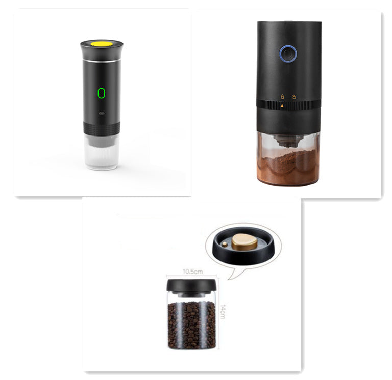 3-in-1 Portable Espresso Maker — Travel Coffee Machine