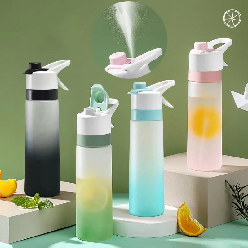 Spray Water Bottle For Girls Outdoor Sport Fitness Water Cup Large Capacity Spray Bottle Drinkware Travel Bottles Kitchen Gadgets Weselleverythingnow