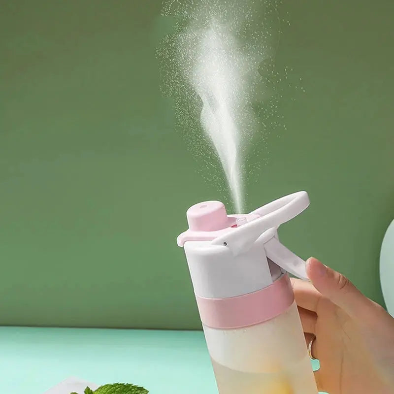 Spray Water Bottle For Girls Outdoor Sport Fitness Water Cup Large Capacity Spray Bottle Drinkware Travel Bottles Kitchen Gadgets Weselleverythingnow