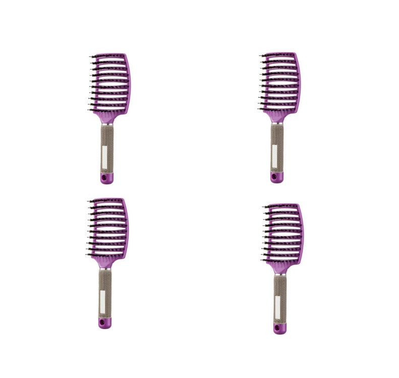 Women Detangler Hair Brush Bristle Nylon Scalp Massage