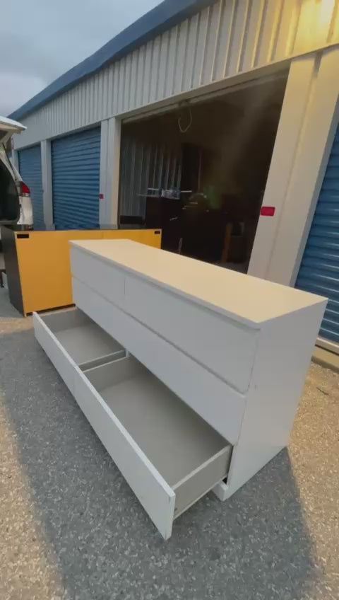 IKEA MALM 6 DRAW DRESSER WHITE OR BLACK