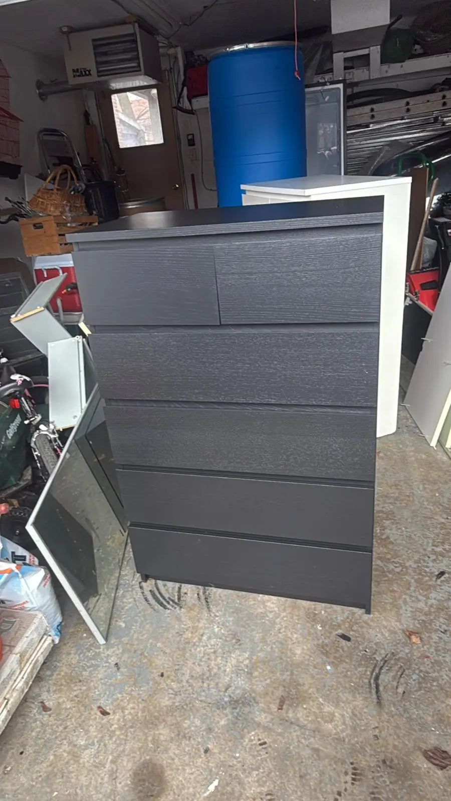 IKEA MALM 6 Drawer Tall Dresser Black White – Space-Saving Storage – Weselleverythingnow